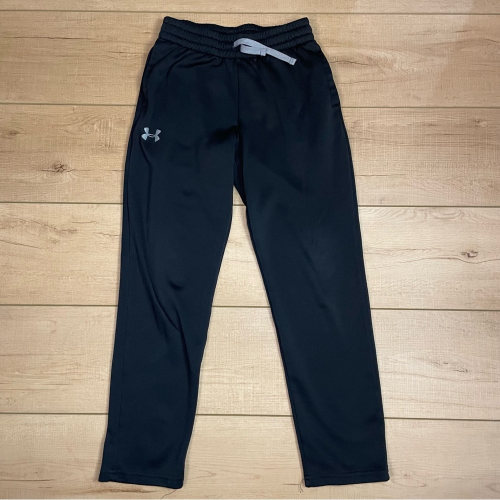 Under Armour Kids Black Athletic Loose ColdGear Sweat Pants Size Medium